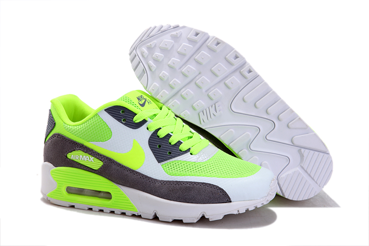 Nike Air Max Shoes Womens Green/White/Fluorescent Green Online